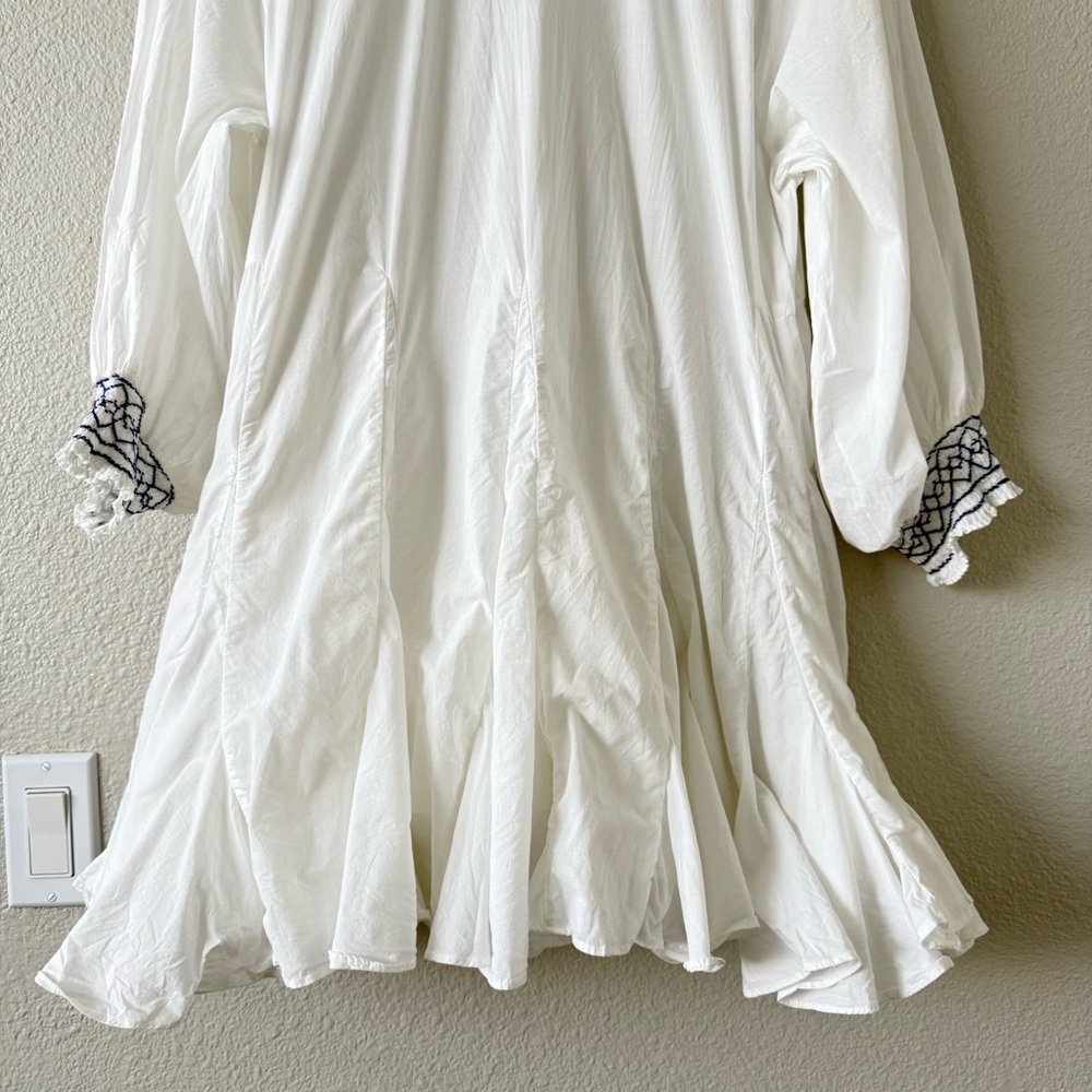 Rhode Women’s Boho Fairy Cottage‎ Core Cotton puff embroidered Sleeve Large - Picture 14 of 16